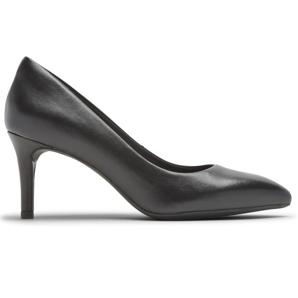 Rockport Canada Chalina Tru365 75Mm Heel - Womens Pumps Black (SXY302498)